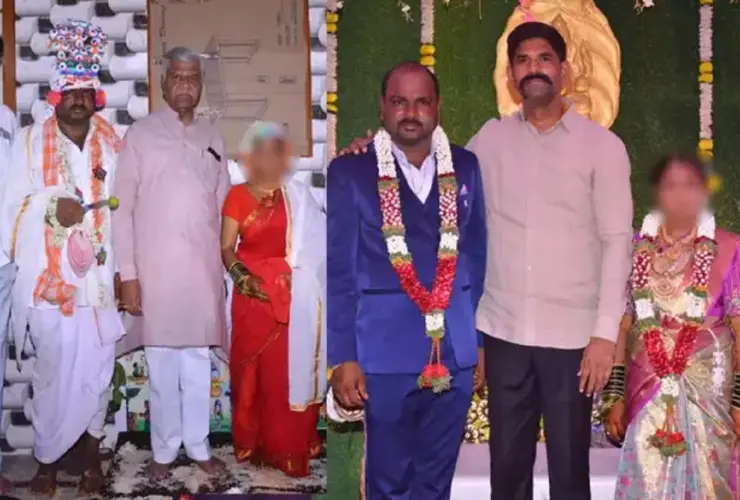 Child marriage | Congress MLA Ganesh attends child marriage ceremony File a complaint...!