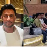 Darshan's photo revealed at the airport