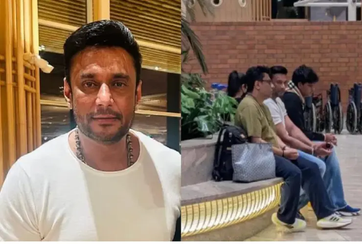 Darshan's photo revealed at the airport