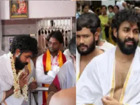 Young Rajkumar visits the king at Mantralaya