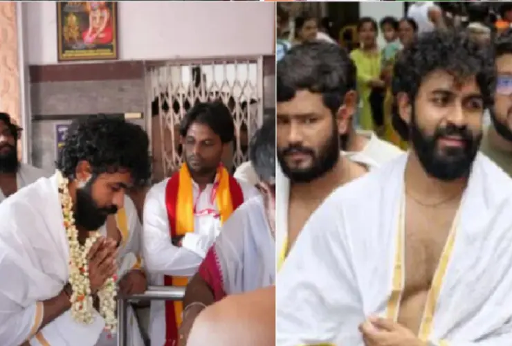 Young Rajkumar visits the king at Mantralaya