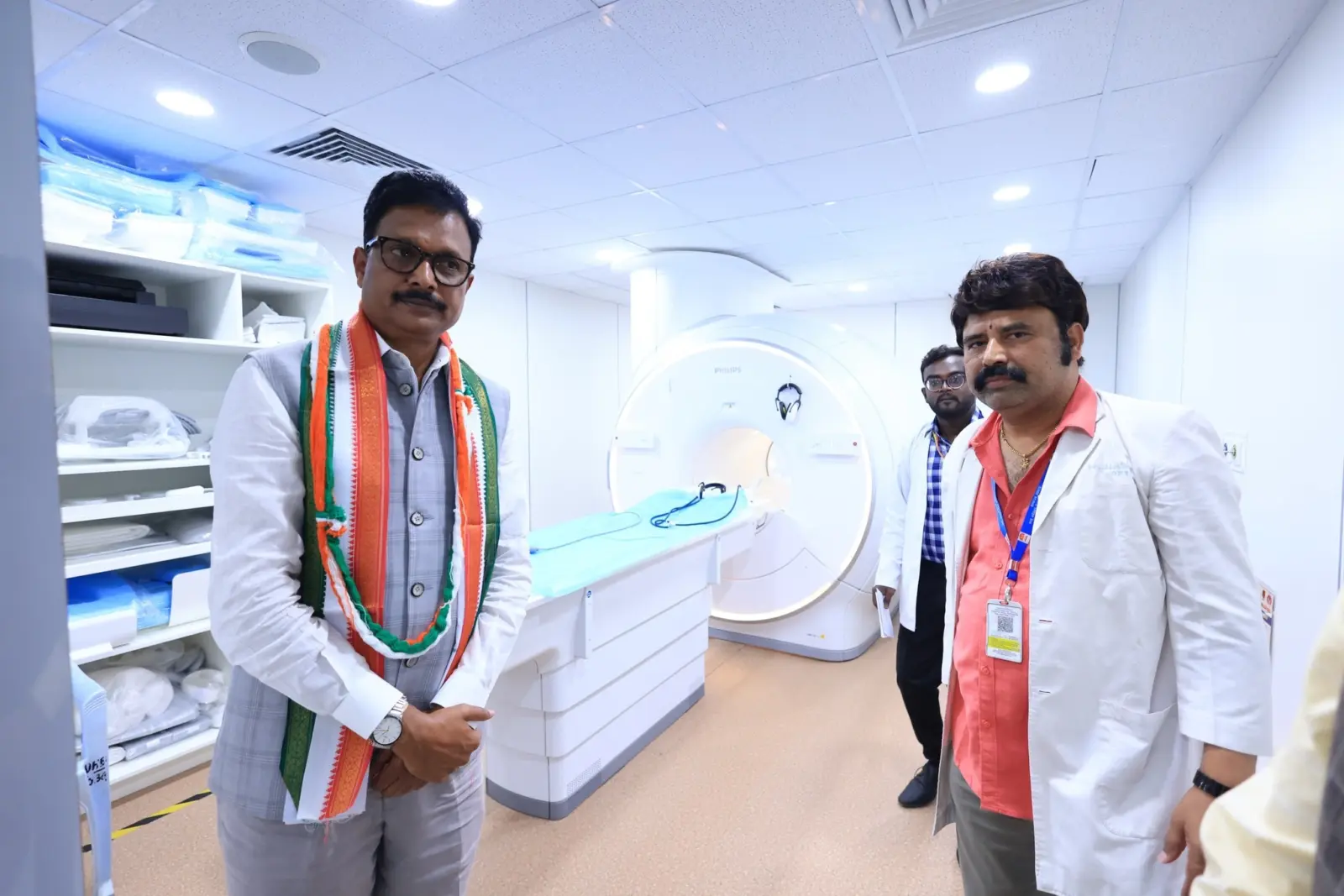 Ballari MP E. Tukaram inaugurated the MRI scanning center in the district hospital