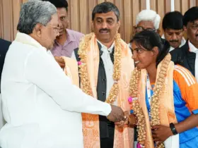 Chief Minister Siddaramaiah announced a cash prize of Rs 10 lakh each and government jobs for Karnataka's cricketers.