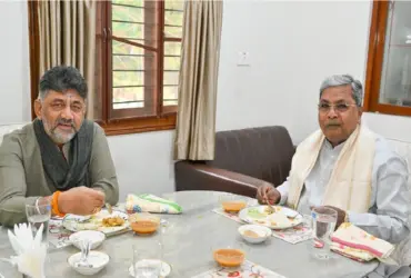 D.K.Sivakumar held a breakfast meeting at Siddu's residence