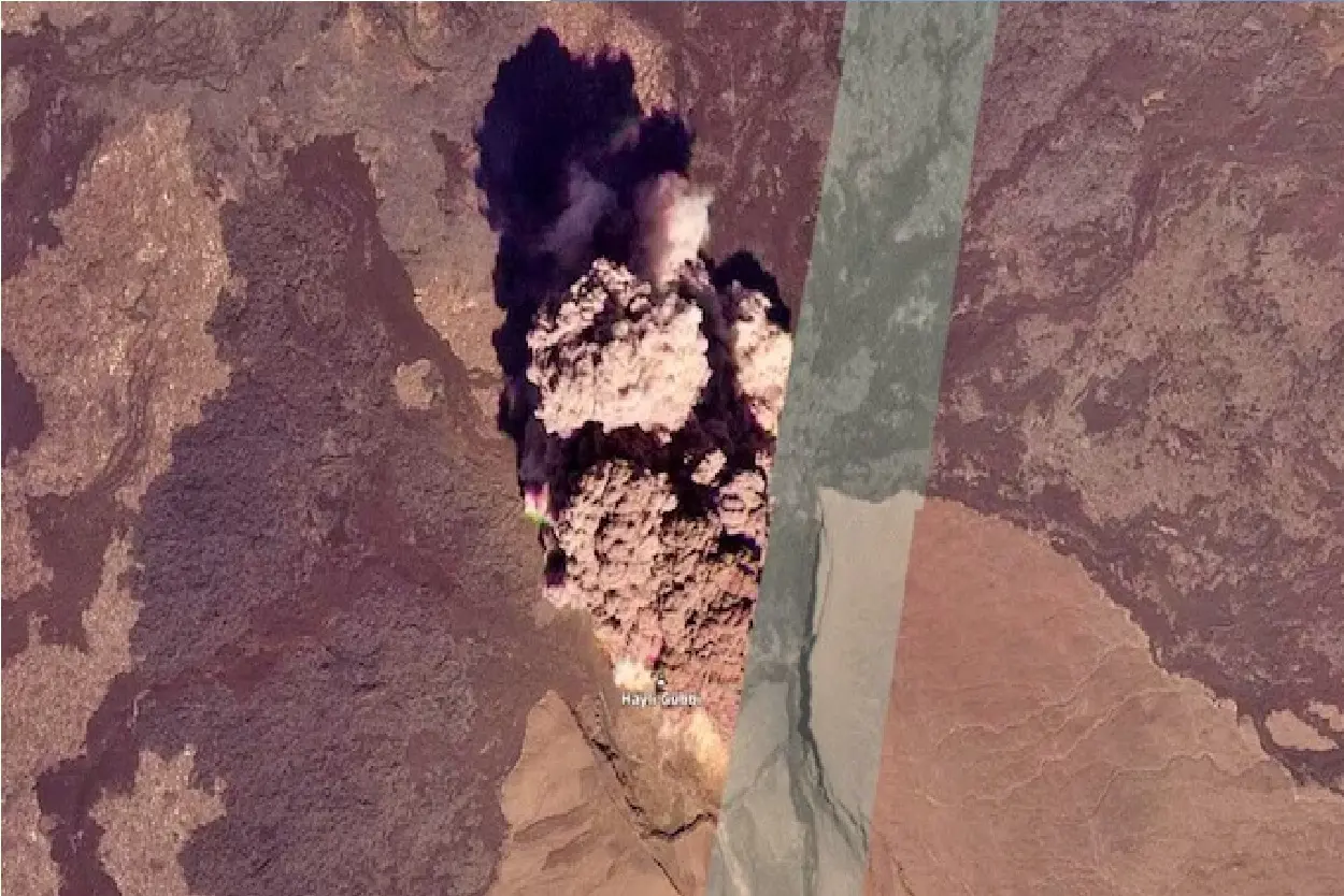 Hayli Gubbi volcano erupted on Sunday