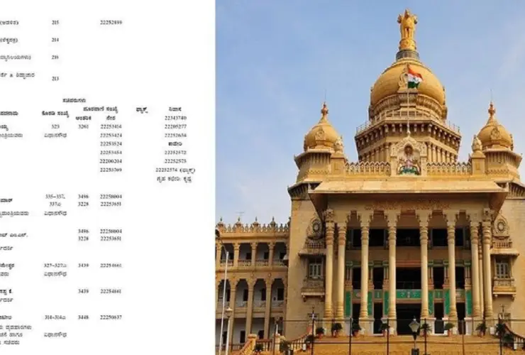 Here is the list of ``Karnataka CM, DCM, All Ministers Phone Number'
