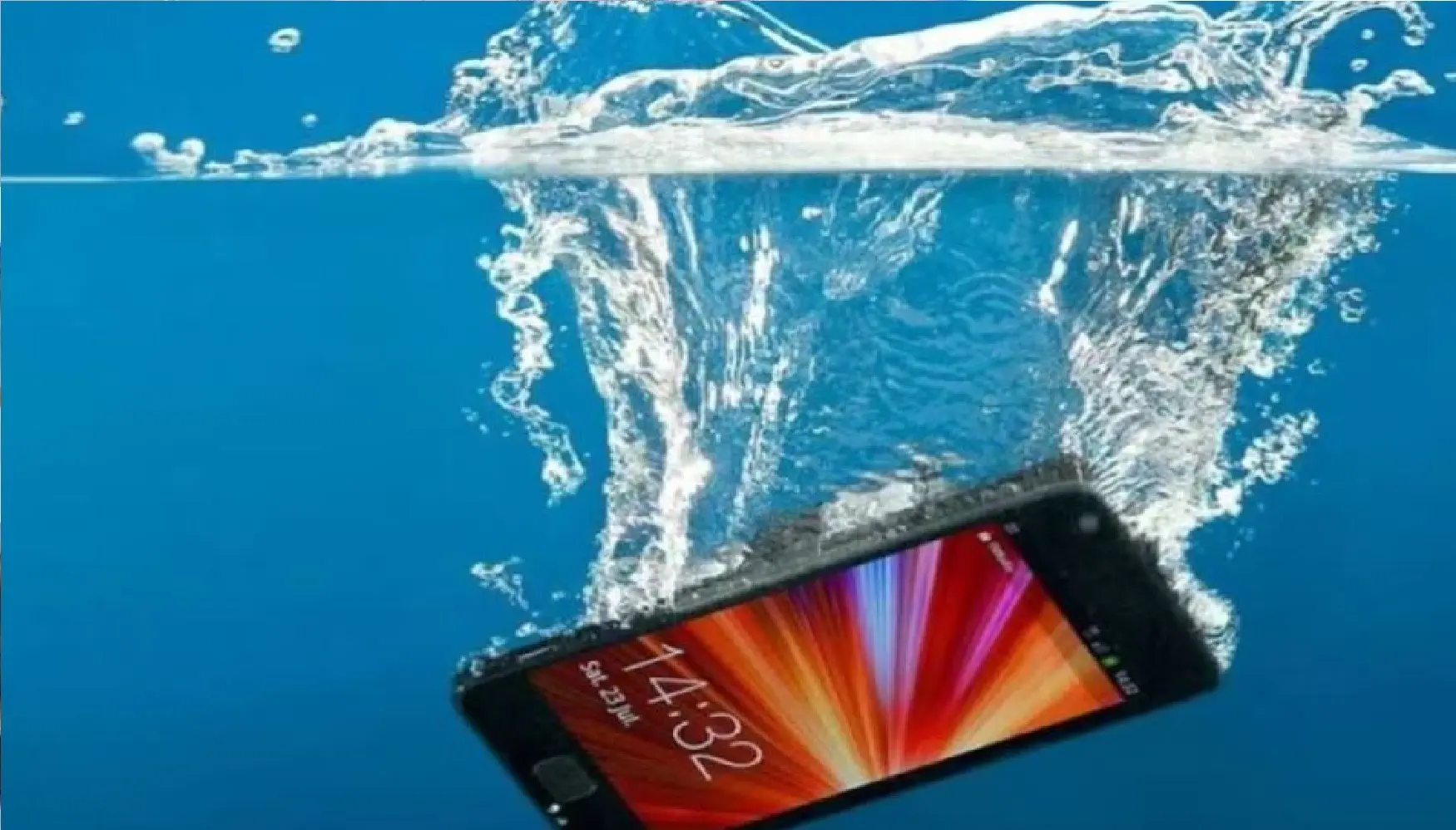 If your mobile phone falls into water and gets wet