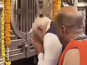 Prime Minister Narendra Modi inaugurated the gold-plated Kanaka candle in Udupi...