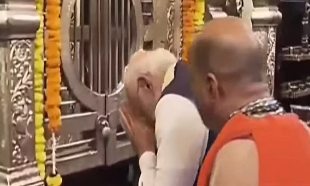 Prime Minister Narendra Modi inaugurated the gold-plated Kanaka candle in Udupi...