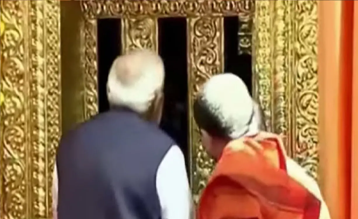 Prime Minister Narendra Modi inaugurated the gold-plated Kanaka candle in Udupi...