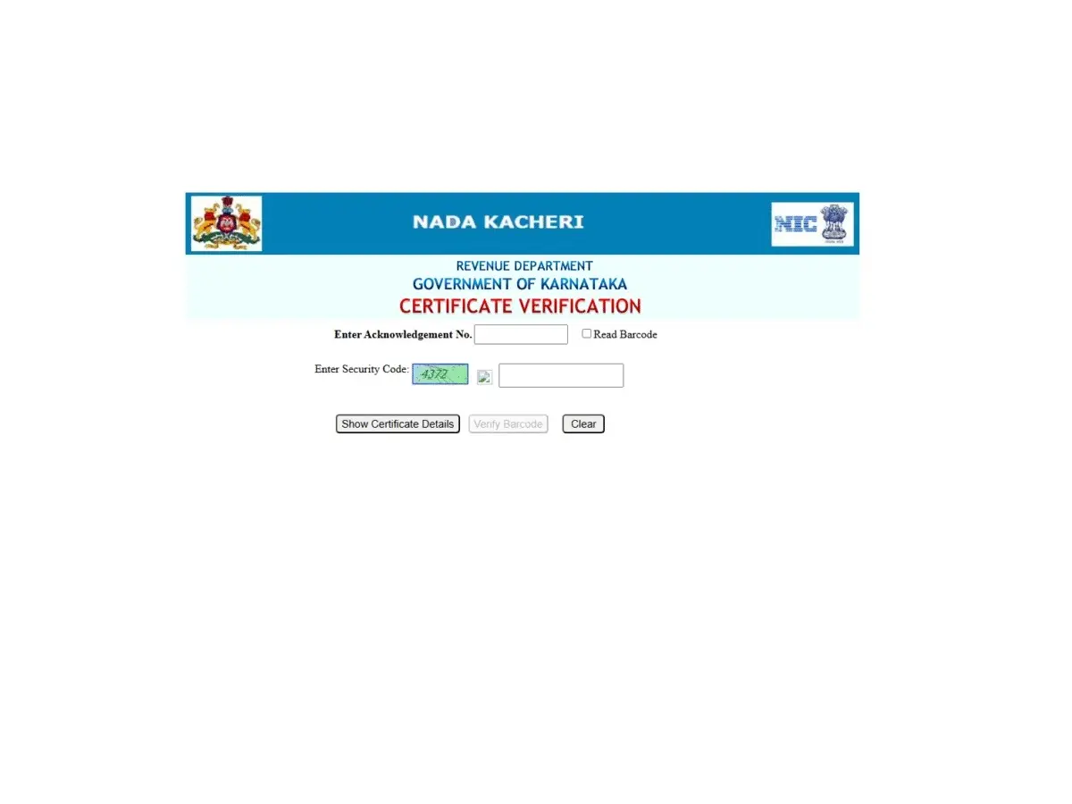 caste and income certificate karnataka