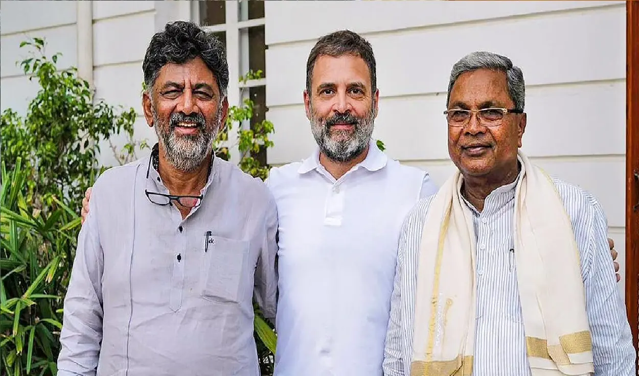 rahul gandhi and dk shivakumar