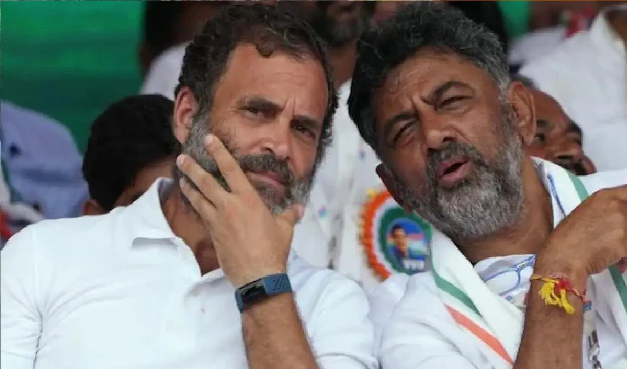 rahul gandhi and dk shivakumar