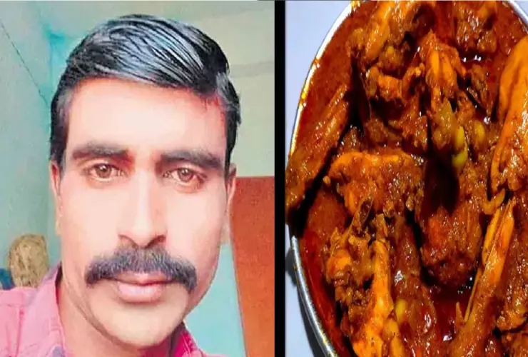 A man died of suffocation due to 'chicken piece' stuck in his throat.