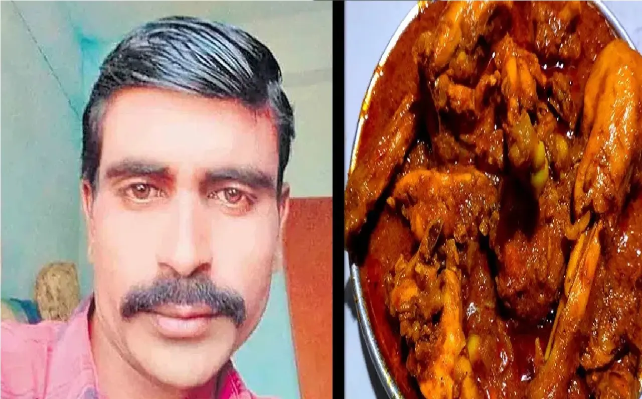 A man died of suffocation due to 'chicken piece' stuck in his throat.