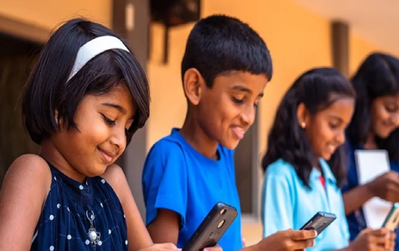 Give children a basic mobile set