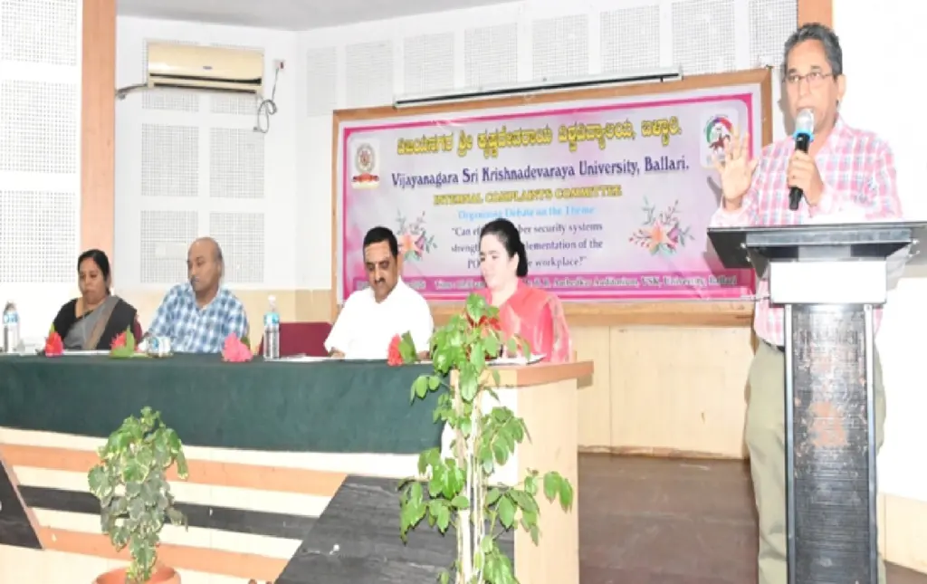 Vijayanagara Sri Krishnadevaraya University: Prof. Jose's opinion in the debate competition program