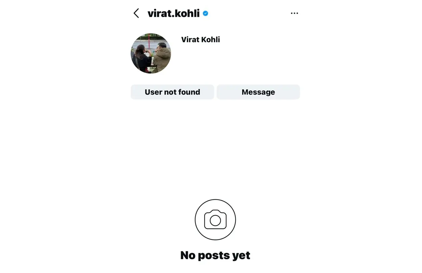 Virat Kohli Instagram Account Reactivated