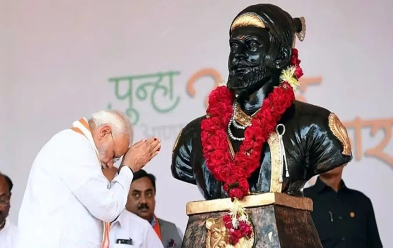 Prime Minister Modi pays tribute to Chhatrapati Shivaji Maharaj