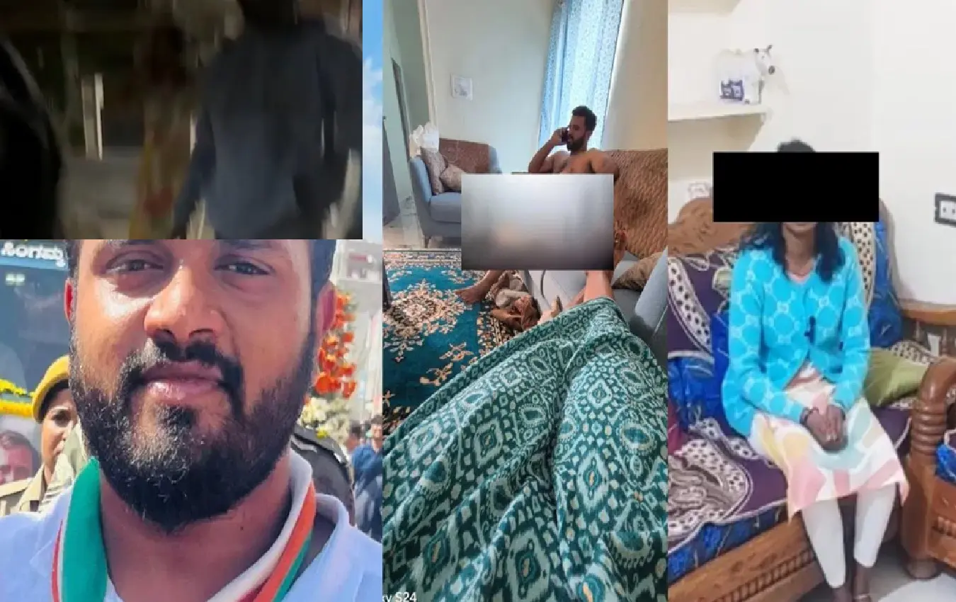 A Congress leader of a different religion was caught with a married Hindu woman.