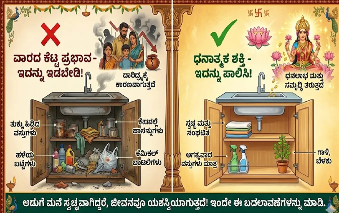 Keeping these things under the kitchen sink guarantees poverty! Get rid of them today..