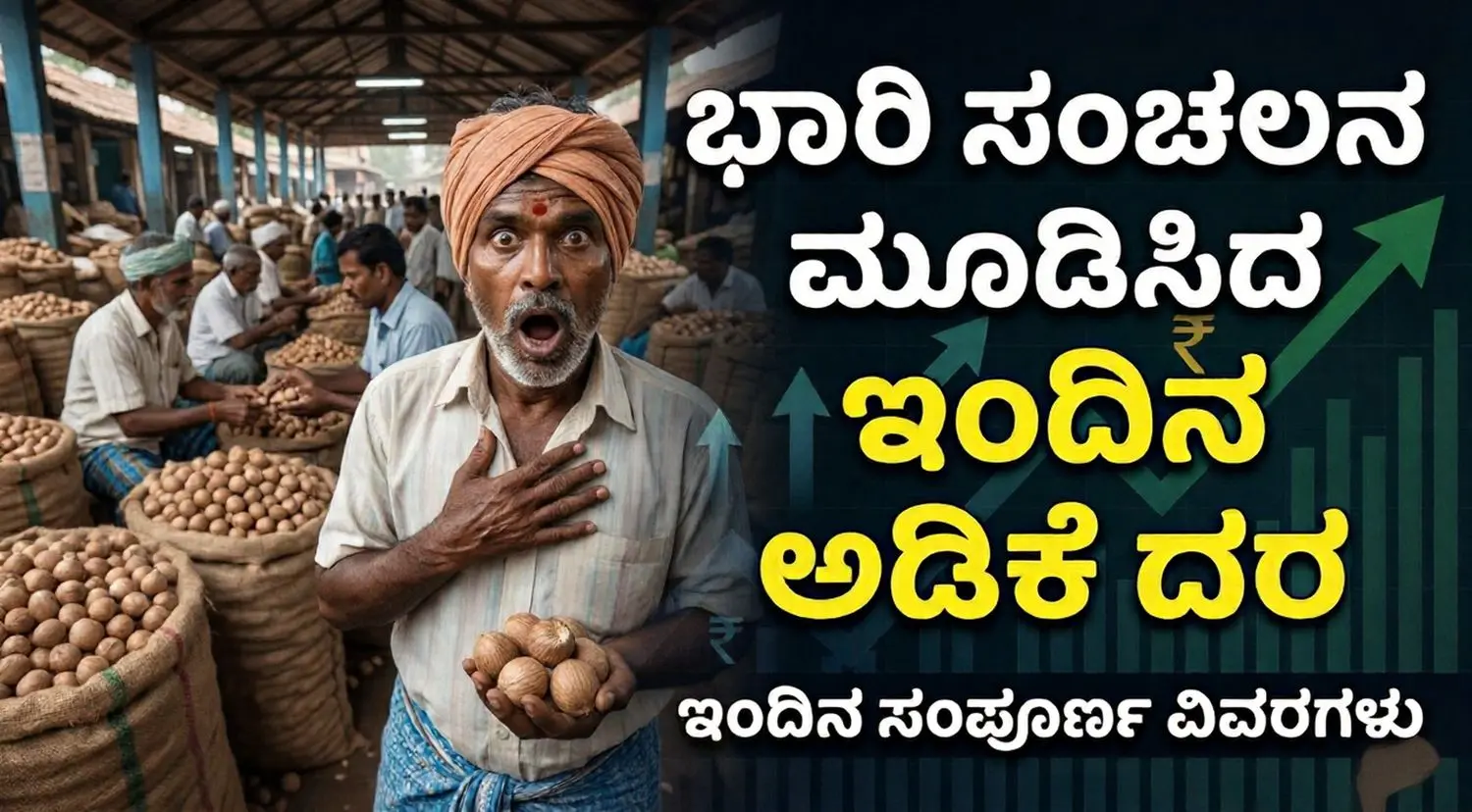 Latest Arecanut price list for Shivamogga and Sirsi APMC markets