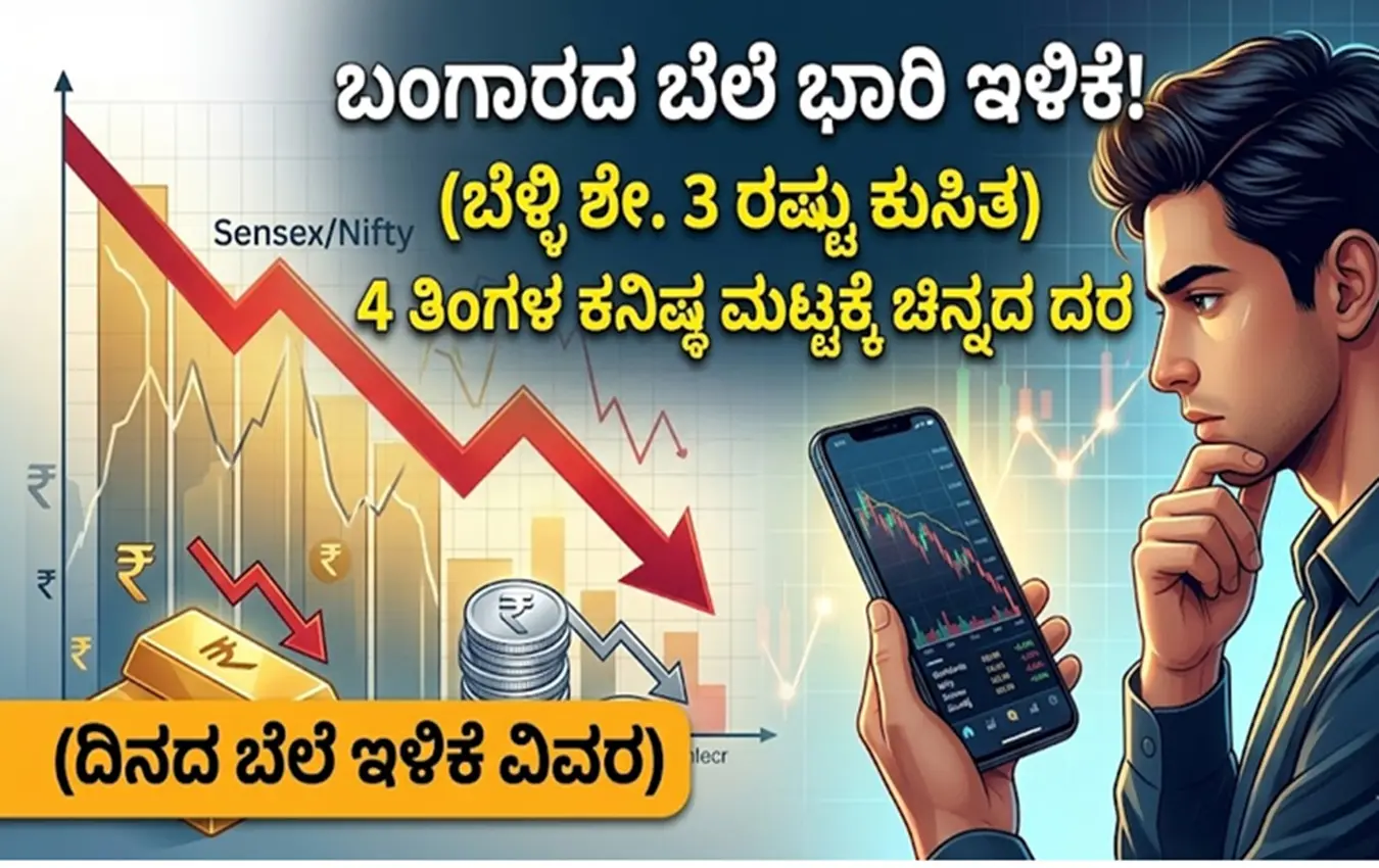 Gold jewelry and silver bars with price chart