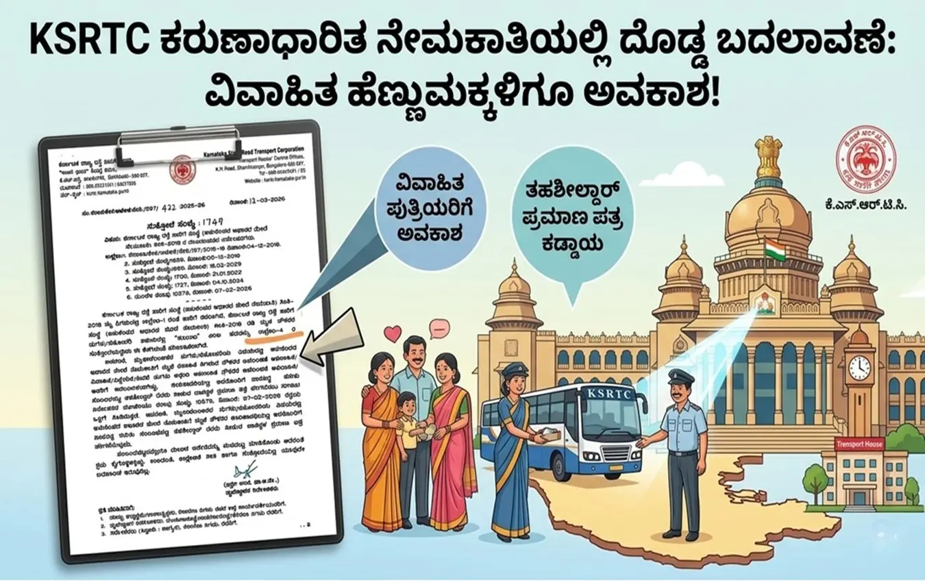 KSRTC Bus and Women Employees Families Benefits New Rule