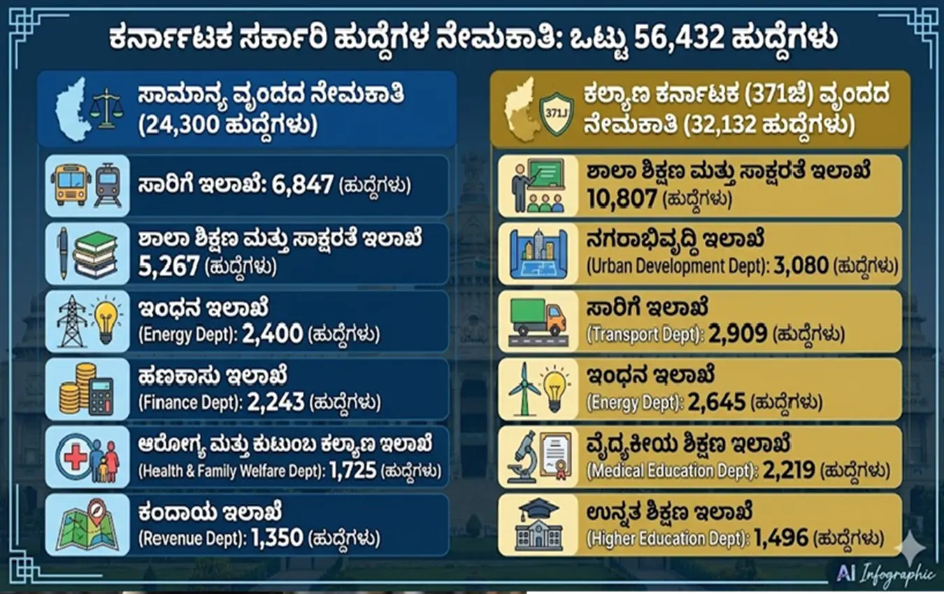 Chief Minister Siddaramaiah discussing government job recruitment in Karnataka
