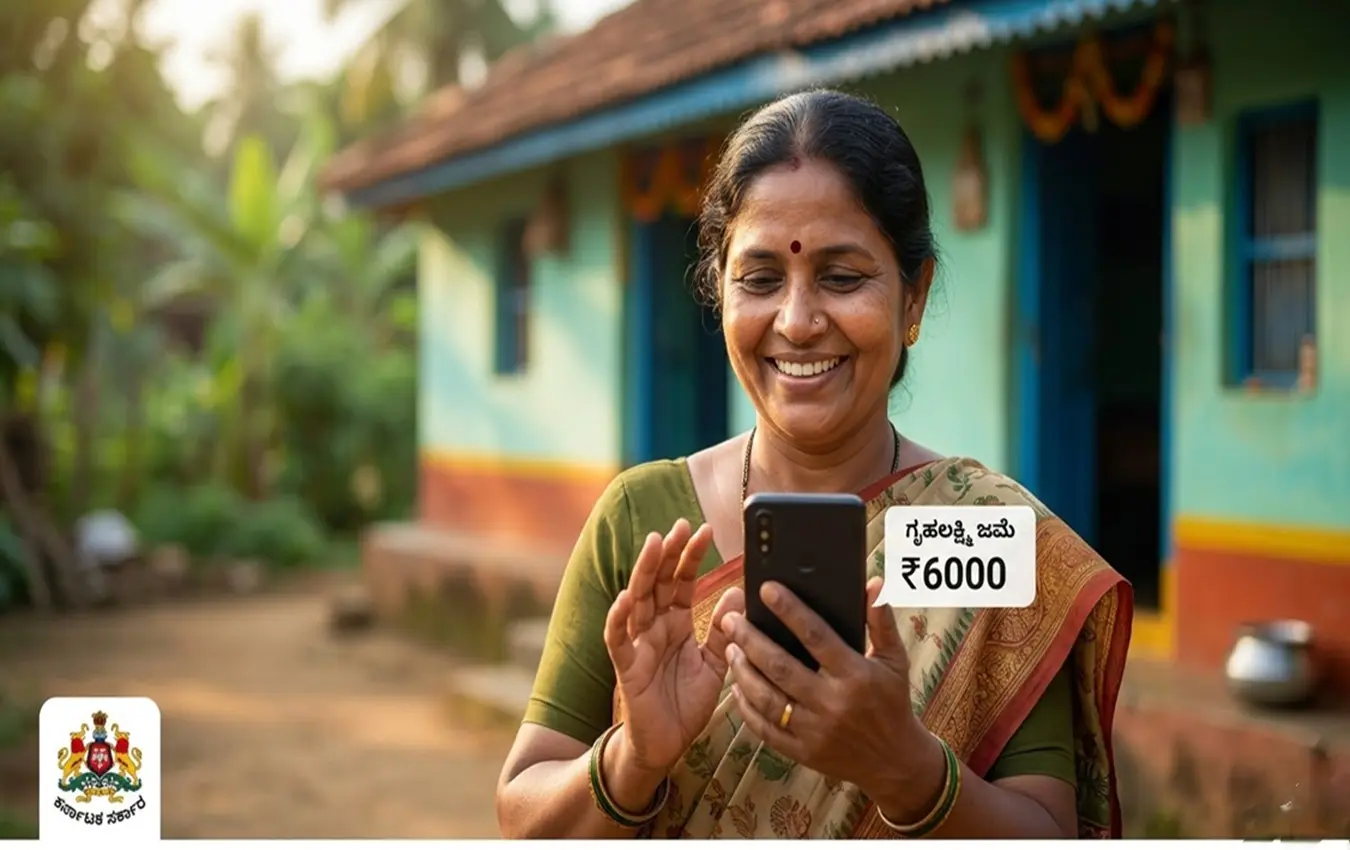 Karnataka Gruhalakshmi scheme 6000 rupees amount credit details to women beneficiaries