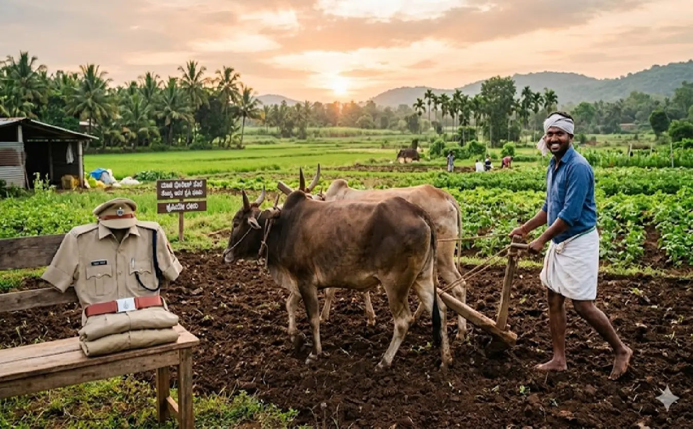 police-constable-resigns-for-farming-kushalanagar-kodagu