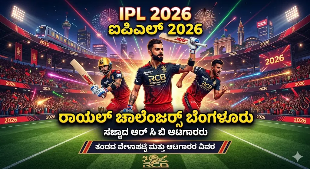 ಐಪಿಎಲ್ 2026 ಆರ್ ಸಿ ಬಿ ತಂಡ