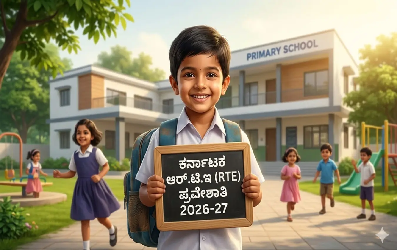 Karnataka RTE Admission 2026 online application dates and details.