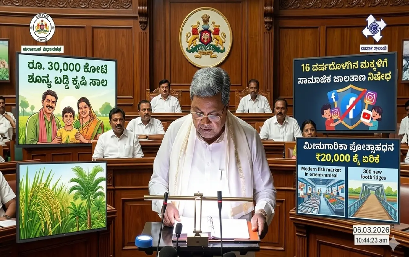 ಕರ್ನಾಟಕ ಮುಖ್ಯಮಂತ್ರಿ ಸಿದ್ದರಾಮಯ್ಯ ಬಜೆಟ್ ಮಂಡನೆ 2026.