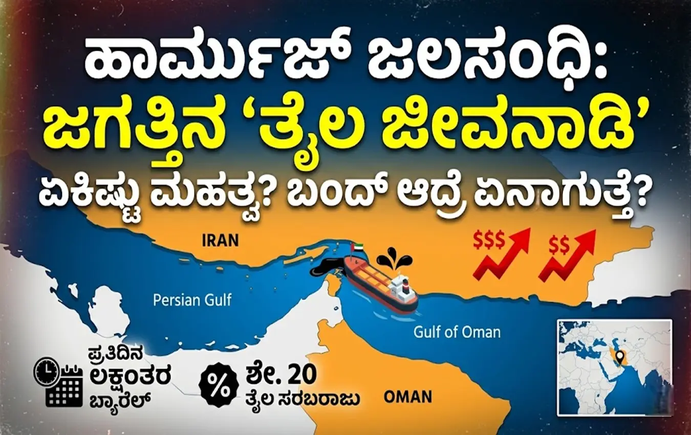 ಇರಾನ್ ಮತ್ತು ಒಮಾನ್ ನಡುವಿನ ಹಾರ್ಮುಜ್ ಜಲಸಂಧಿಯ ನಕ್ಷೆ ಮತ್ತು ತೈಲ ಹಡಗುಗಳು.