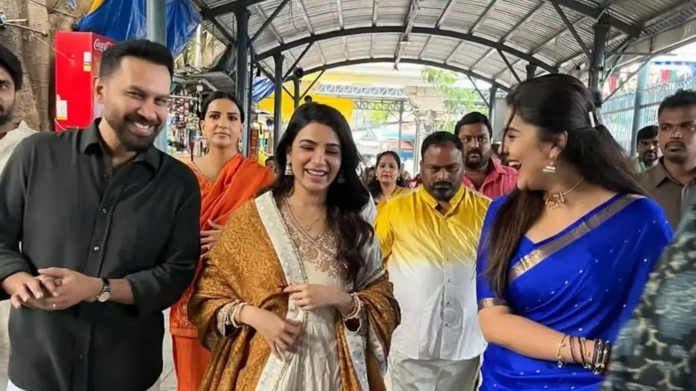 Samantha Ruth Prabhu at Tirupati.