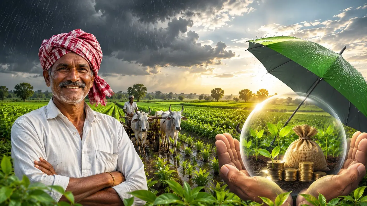 Registration for Monsoon Crop Insurance.